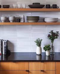 Simply Soothing The Latest From Tilemakestheroom Heath 2x12 In G107 Mid Century White Desig Modern Kitchen Design Modern Kitchen Mid Century Modern Kitchen