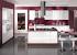 Maroon Color Kitchen Walls