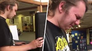 Teen receives emotional birthday gift from his late father
