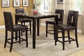 3.8 out of 5 stars. 5pc Rex Ford Dark Brown Marble Top Counter Height Dining Table Set