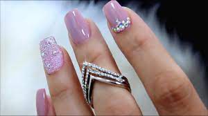 How To Acrylic Overlay On Natural Nails Pixie Crystals Application Overlay Nails Natural Nails Acrylic Overlay Nails Natural