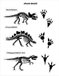 dinosaur footprint size chart google search dinosaur