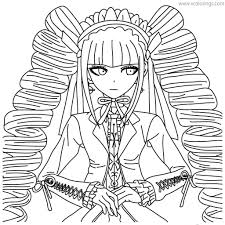 Customize your avatar with the ♡celestia ludenburg♡ and millions of other items. Danganronpa Coloring Pages Celestia Ludenberg Xcolorings Com
