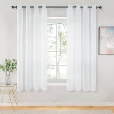 Notre classement salon bleu blanc gris vous aidera à vous dénicher un produit qui vous plaise véritablement bailey jo 2pcs rideau voilage lxh/140x245cm dégradé de couleur gris rideaux à oeillet décoration de. Topfinel Rideaux Voilages 140x220cm Blanc Decoratif Salon Chambre Moderne Cdiscount Maison