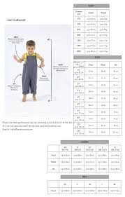 Size Guide For Babies Kids Kids Baby Clothes Asia From