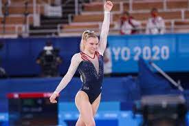 Gymnast jade carey has won gold — her first olympic medal — in the individual floor exercise final at the tokyo olympics. D Rwtz6qsup3gm