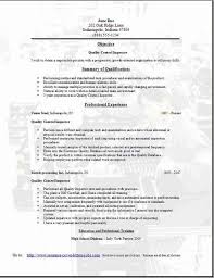 Over 3 years of cumulative experience working in white box black box regression functional testing of applications using both automated manual testing methods using tools like selenium webdriver testng java. Quality Control Resume Occupational Examples Samples Free Edit With Word