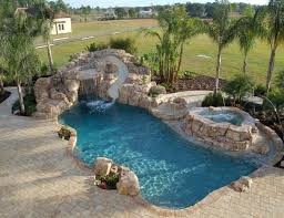 Swimming Pool Big Luxury Design Swimming Pool Combination With Small Round Spa Pool Partly And White Colour Des Dream Pools Backyard Pool Luxury Swimming Pools