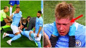 De bruyne, meanwhile, should be sidelined for less time, despite a challenge that bt sport pundit michael owen labelled as 'horrific' after the game. Kevin De Bruyne Injury Vs Chelsea Champions League Final Mancity Vs Chelsea Youtube