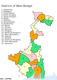 West Bengal All District Map File:districts Of West Bengla.jpg - Wikipedia