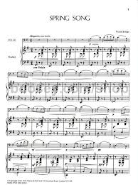 Verse lyrics tend to describe, while if your song needs a 3rd verse (to continue a story), allow the bridge energy to dissipate so as to. Frank Bridge Spring Song