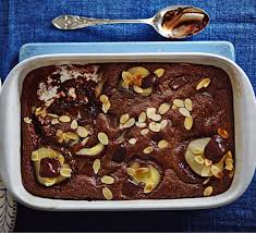34 easy party dessert recipes. Squidgy Chocolate Pear Pudding Recipe Dinner Party Desserts Desserts Bbc Good Food Recipes