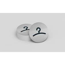 Plaque De Porte Vestiaire Acier Brosse Inoxydable Inoxydable Pictogramme Signaletique