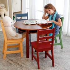 Kids Table Set 4 Chairs Round Children Toddler Furniture Chair Play Activity Lipper Ebay Childrens Chairs Kids Table Set Kids Table And Chairs