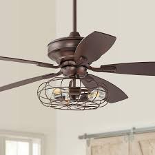 Maybe you would like to learn more about one of these? 52 Pacific Beach Bronze Ceiling Fan With Led Cage Light Kit 57t56 Lamps Plus
