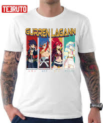 Simon Yoko Littner Kamina Nia Teppelin Characters Gurren Lagann Unisex  Hoodie - Teeruto