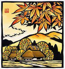 秋の風景切り絵 の画像検索結果 切り絵 画像 切り絵 紅葉 パターン