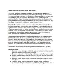 This digital director job description template includes key digital director duties and responsibilities. Free 15 Marketing Job Description Examples Templates Download Now Examples