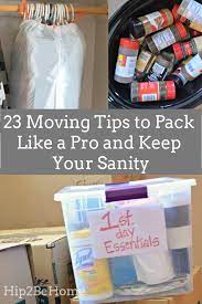 Pack Like A Pro 23 Moving Tips To Keep Your Sanity And Stuff Intact Moving House Tips Moving Hacks Packing Moving Tips