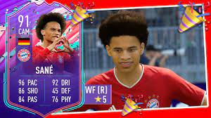 Fifa 21 premier league ratings predictions leroy sane has finally got his wish and joined bayern, joining forces with the likes of robert lewandowski, serge gnabry and kingsley coman. Sane Fifa 21 Player Review 91 Fut Birthday Sane Review Youtube