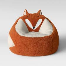 Character Bean Bag Pouf Orange Fox Pillowfort In 2020 Bean Bag Chair Bean Bag Chair Kids Kids Bean Bags