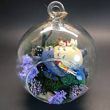 Totoro And Girls Terrarium Studio Ghibli Terrarium My Etsy Studio Ghibli Totoro Diy Totoro