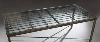 Antique metal kitchen tables expands antonymes de couard. Sold Price Unusual Iron Dining Table 19th C And Later Consisting Of A Glass Top Enclosing A Large Wrought Iron Garden Gate From New Orleans Invalid Date Cst