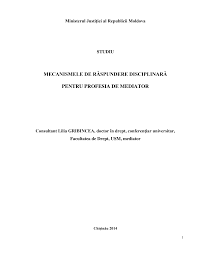 Model referat de sancţionare disciplinară. Http Www Justice Gov Md Public Files File Studii Studii Srsj Studiul Pdf