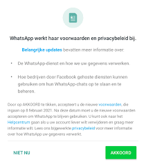 Whatsapp's new terms and its privacy policy will kick into effect on february 8, 2021. Whatsapp Verplicht Datadelen Met Facebook Maar Niet Voor Europese Gebruikers It Pro Nieuws Tweakers