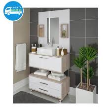 Gabinete P Banheiro Completo Cuba Painel Balcao Garantia R 539 90 Em Mercado Livre Banheiro Completo Balcao Para Banheiro Banheiro