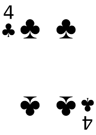 Clubs is one of the four suits of playing cards in the standard french deck. Datei Cards 4 Club Svg Wikipedia