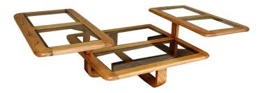 This item will ship to united states, but the seller has not specified shipping options. Mid Century Modern 3 Tier Wood And Smoked Glass Coffee Table With Rotatable Arms