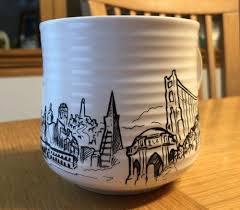 Heart In San Francisco Coffee Mug Souvenir Artist Kameron Peck S.F.  Mercantile
