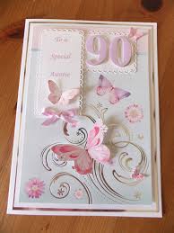 Handmade Birthday Cards For Women 90th Birthday Hunkydory Card Butterflies Birthday Cards For Women 80th Birthday Cards Birthday Cards