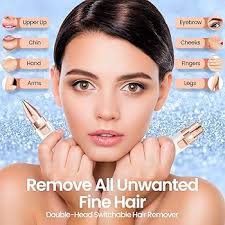 Teanpac Eyebrow Hair Trimmer, 2 in 1 Facial Hair Remover for Women USB  Rechargeable Hair Removal Epilator, Women's Electric Razor for Eyebrows &  Facial Hair