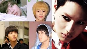 10 Male Idols Before And After Makeup Funny Disney Memes Taemin Male