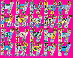 Loteria Neighbors Board To Play Online 40 Numbers Etsy Loteria Cards Play Online Loteria