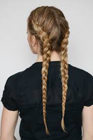 Milkmaid braids come to life when you wrap two braids around the top of your head. Two Dutch Braids Missy Sue