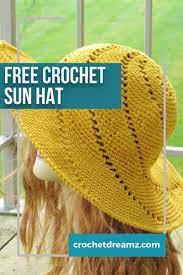 Sunsational Sun Hat Crochet Pattern Sapka