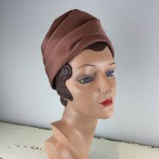 vintage 1960s Mr. John Satin Beret Panel Hat 60s MOD …