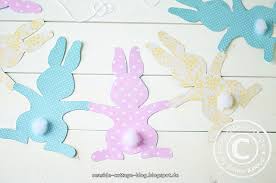 Malvorlagen und ausmalbilder für osterhasen, küken und blumen zum kostenlosen herunterladen und ausdrucken. Last Minute Diy Bunte Osterhasen Girlande Seaside Cottage