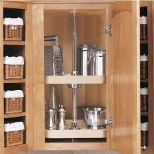 Get free shipping on qualified lazy susans or buy online pick up in store today in the kitchen most susans are made from durable polypropylene plastic and plastic hub is molded right into the tray. Rev A Shelf Wood Classic D Shaped 2 Shelf And 3 Shelf Lazy Susans For Upper And Base Diagonal Corner Cabinets Kitchensource Com
