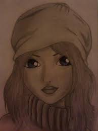 My Grandma Had Asked For A Drawing Of A Girl And This Is What Came Out She Loved It Art Sketches Art Drawings