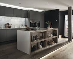 Clerkenwell Gloss Slate Grey A Gloss Slate Grey Frontal Perfect For Modern And Industrial Design Howdens Kitchens Grey Kitchen Designs Interior Design Kitchen
