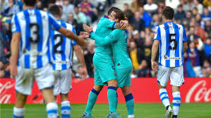 Barcelona came from behind to defeat la liga leader real socieded in what was lionel messi's 300th victory at the nou camp. Con Goles De Griezmann Y Suarez Barcelona Empato 2 2 Ante Real Sociedad Por La Fecha 17 De Laliga Santander Rpp Noticias
