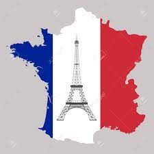 By elevator or by stairs (about 1 800 steps). Map Of France With Flag Colour And Eiffel Tower Stock Photo Picture And Royalty Free Image Image 48582335