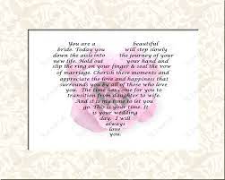 Poems From Mother To Daughter Personalized Bridal Gifts Wedding Poems Wedding Day Gifts