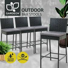 This armless stool is a space saver, perfect for pulling up to a kitchen island without having arms in the way. Gardeon Outdoor Bar Stool Dining Chair Bar Stools Rattan Furniture Patio X4 Ebay