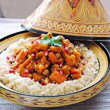 Butternut Squash Sweet Potato And Chickpea Tagine Recipe Tagine Recipes Tagine Cooking Recipes