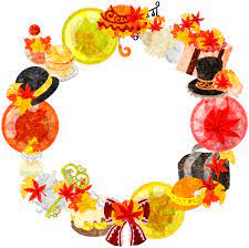 atelier b w 秋をイメージした雑貨で作られたリース 秋リース リース かわいいイラスト